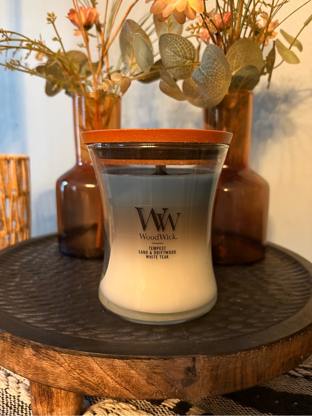Wood Wick Tempest Sand&Driftwood Teak Wood Crackling Candle